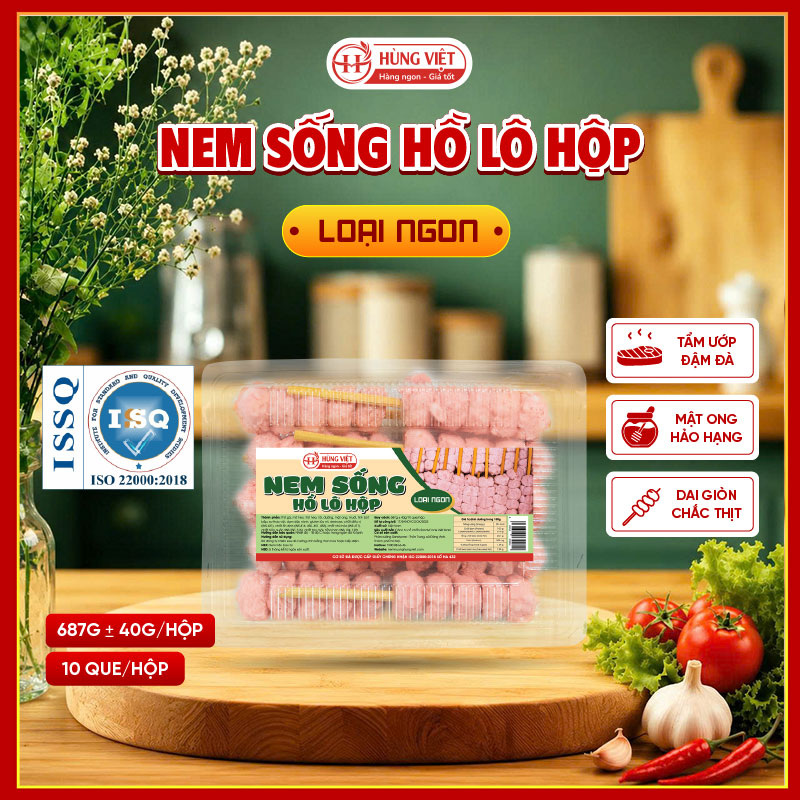 Nem sống hồ lô loại ngon hộp