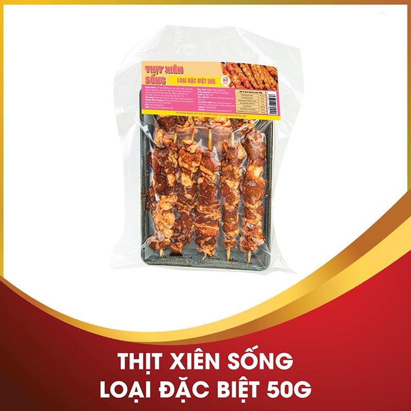 Thịt xiên sống loại đặc biệt 50g