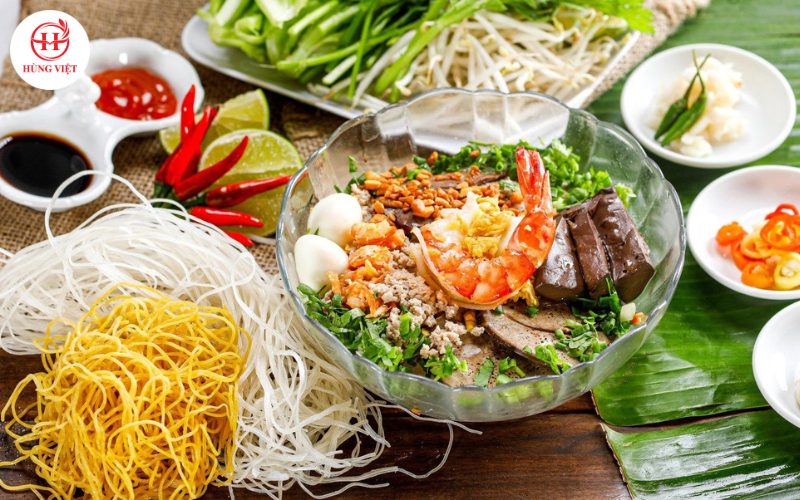 Trình bày các nguyên liệu ra bát