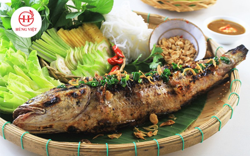 Hương vị tròn đầy trong từng cuốn cá lóc thơm ngon, hấp dẫn