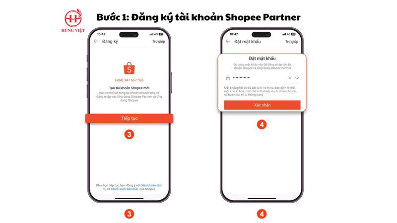 Đăng ký tài khoản Shopee Partner