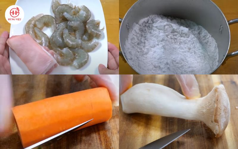 Nguyên liệu làm bánh bột lọc Huế