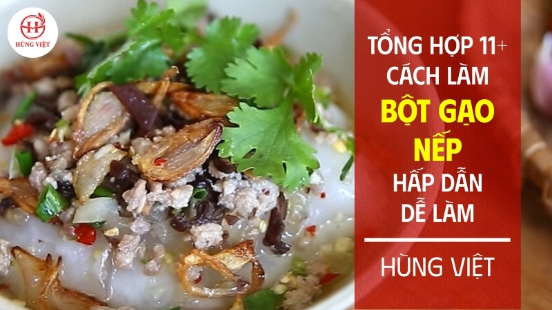 cách làm bánh từ bột gạo nếp