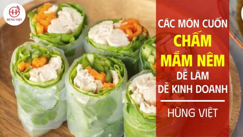 Món cuốn chấm mắm nêm