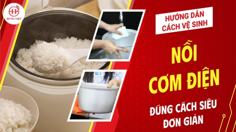 Cách vệ sinh nồi cơm điện đúng cách