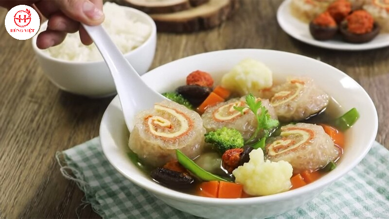 Canh bóng bì lợn