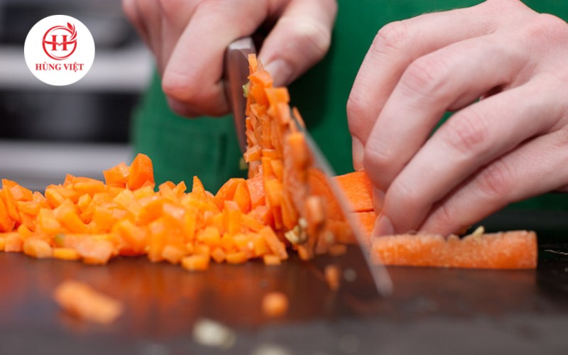 Cắt nhỏ theo nhu cầu chế biến các món ăn
