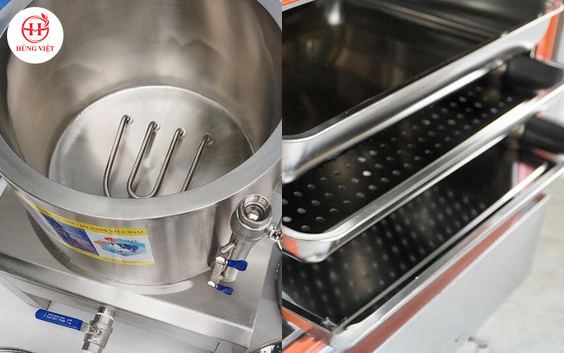 Công suất và khả năng chứa của dụng cụ hấp cần phù hợp với từng mô hình quán.