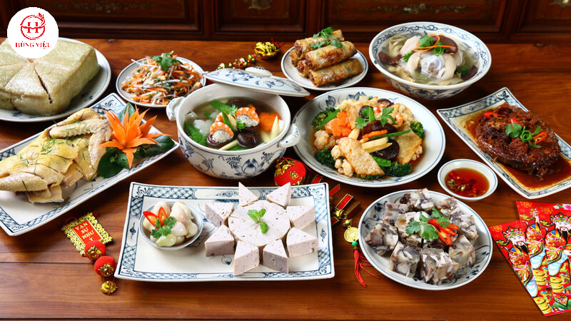 Giò và chả trong mâm cỗ Việt