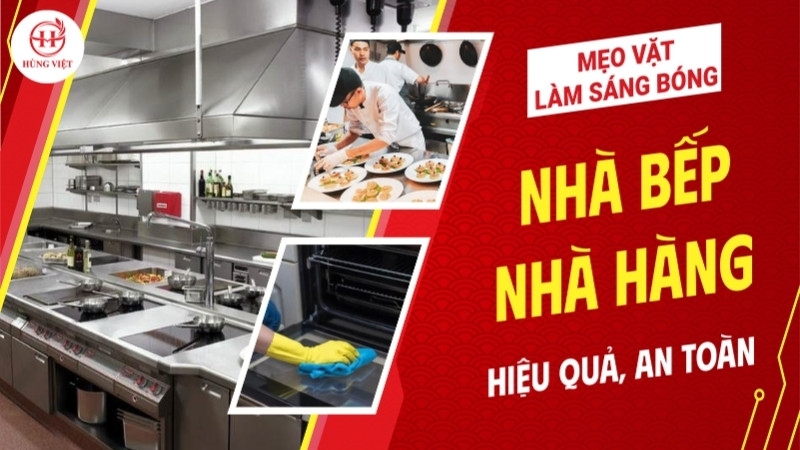 Mẹo vặt làm sáng bóng nhà bếp