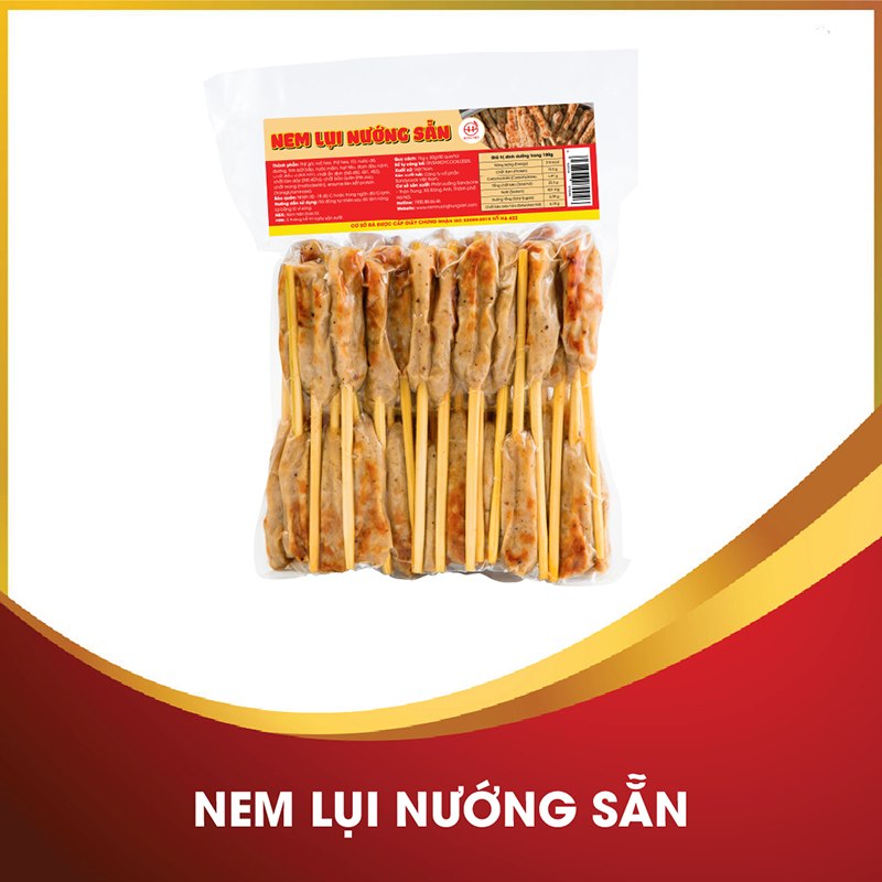nem lụi nướng sẵn