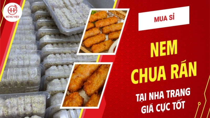 sỉ nem chua rán tại Nha Trang