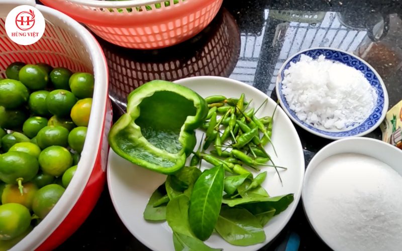 Nguyên liệu làm muối ớt xanh