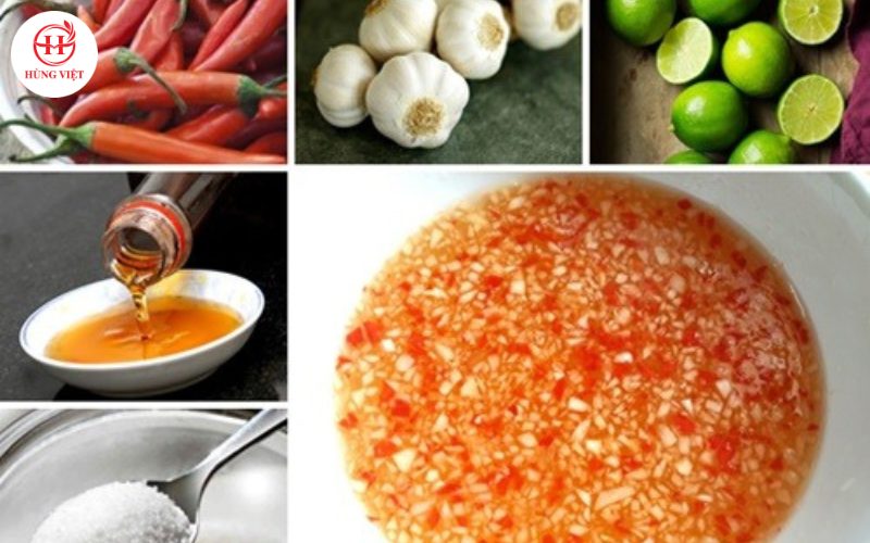 Nguyên liệu làm nước mắm chua ngọt