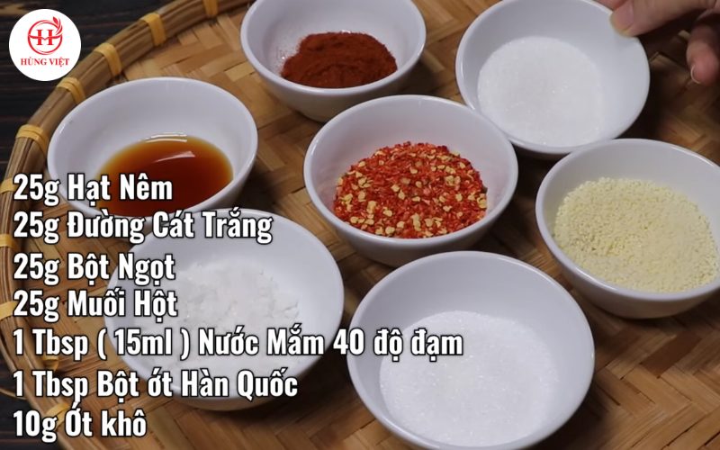  Nguyên liệu làm sốt nướng muối ớt 