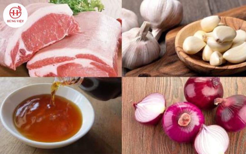 Nguyên liệu làm thịt xiên nướng
