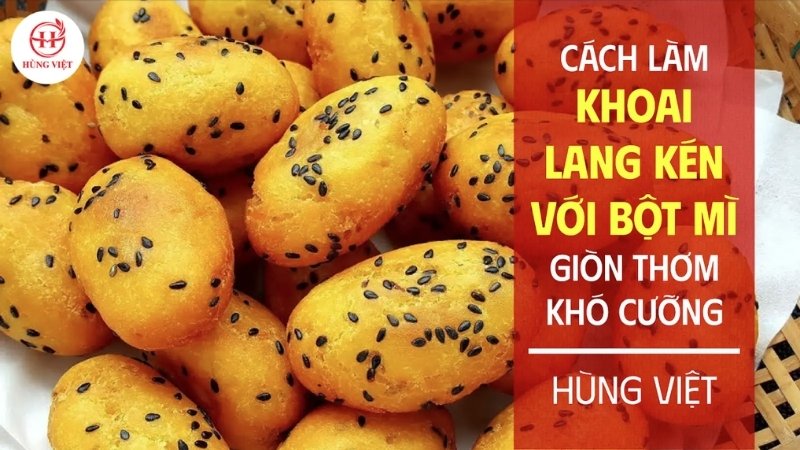 Cách làm khoai lang kén với bột mì giòn thơm, khó cưỡng