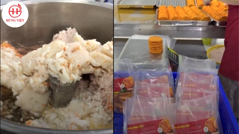 Chả cua Hùng Việt từ nguyên liệu tươi ngon chất lượng 