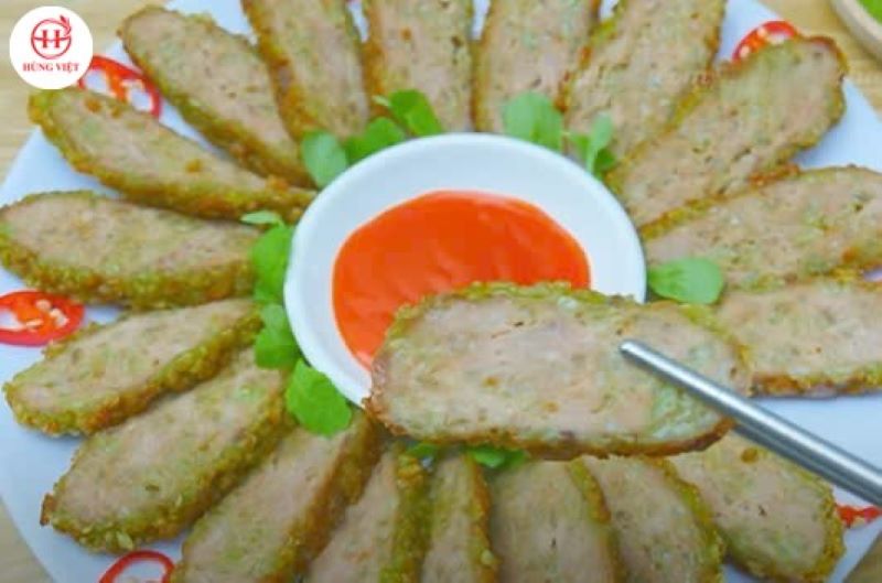 Thưởng thức chả cốm