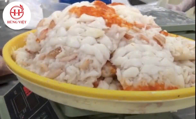 Tỷ lệ thịt cua cao 