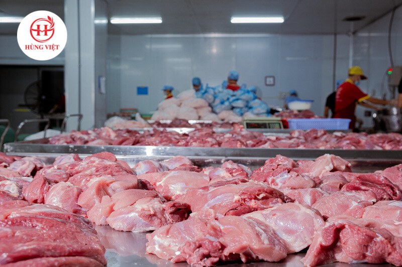 Thịt heo tươi ngon được tuyển chọn nghiêm ngặt