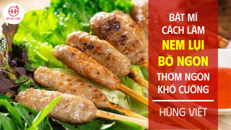 Cách làm nem lụi bò