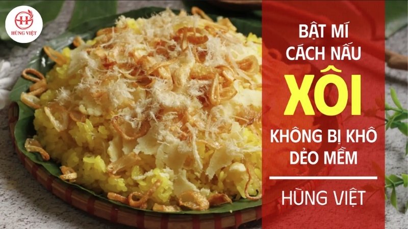 Cách nấu xôi không bị khô