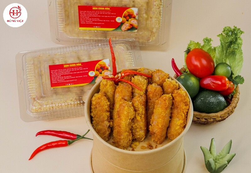 Nem chua rán Hùng Việt với chất lượng có 1-0-2