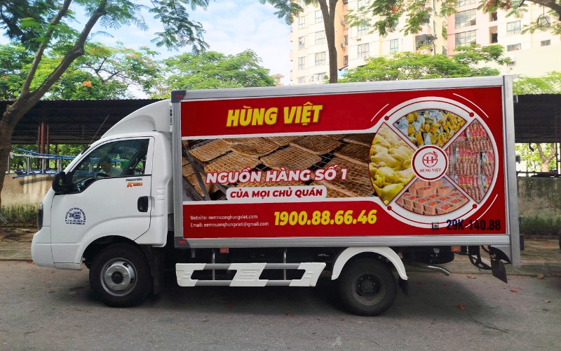Xe giao hàng đông lạnh chuyên nghiệp của Hùng Việt Foods
