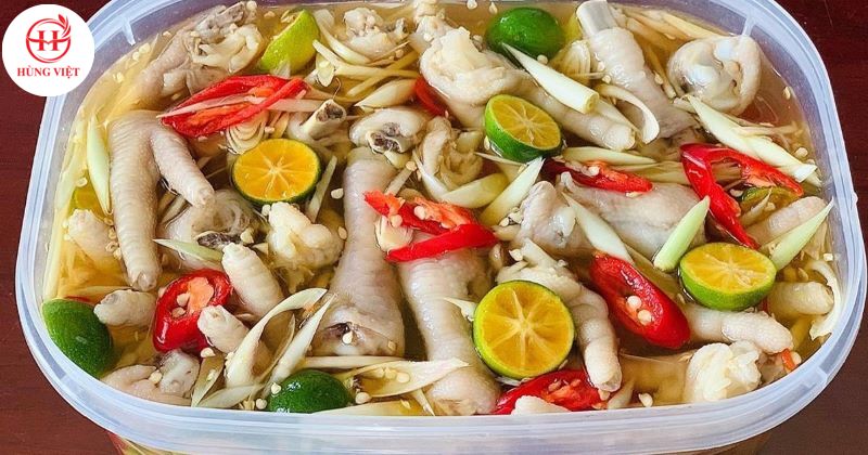 Chân gà sả tắc thơm ngon hấp dẫn