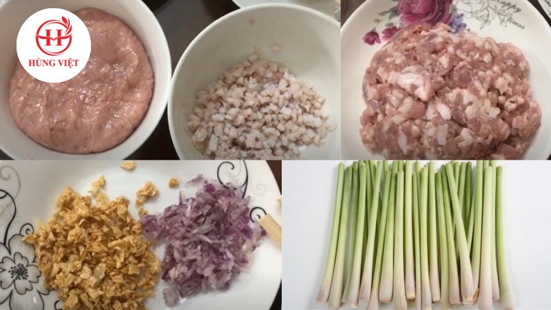 Nguyên liệu làm nem lụi rán