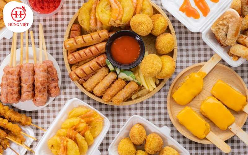 Nhập đồ ăn vặt chế biến sẵn Hùng Việt