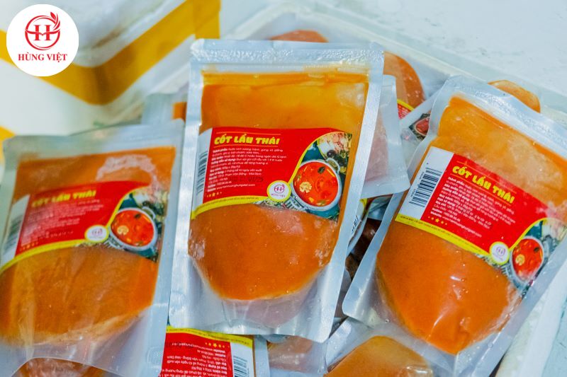 Nước cốt Lẩu Thái Hùng Việt tiện lợi cho quán ăn