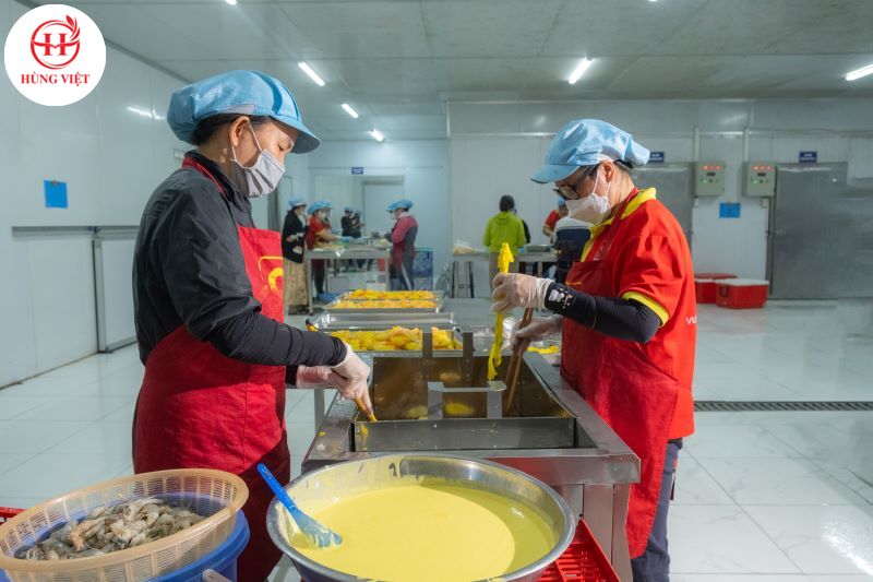 Quy trình sản xuất bánh tôm an toàn vệ sinh 