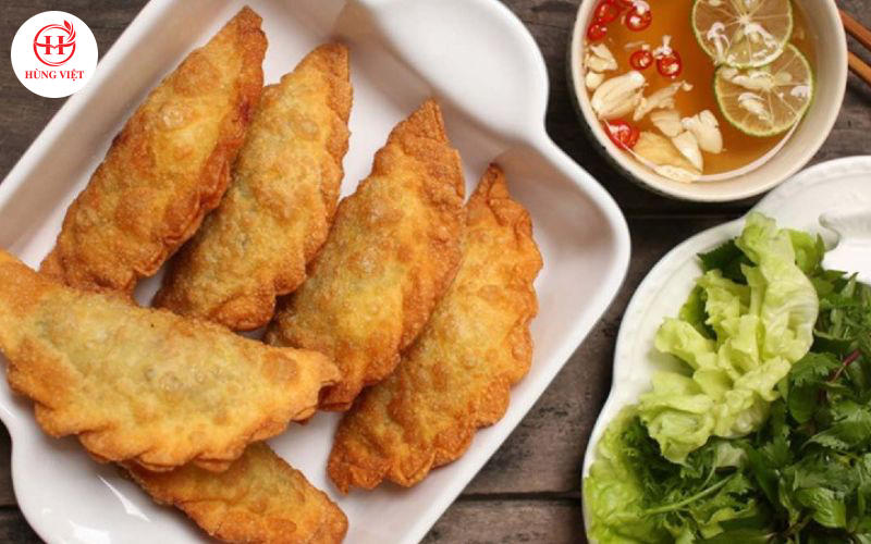 Bánh gối vàng ươm với hương vị thơm ngon.