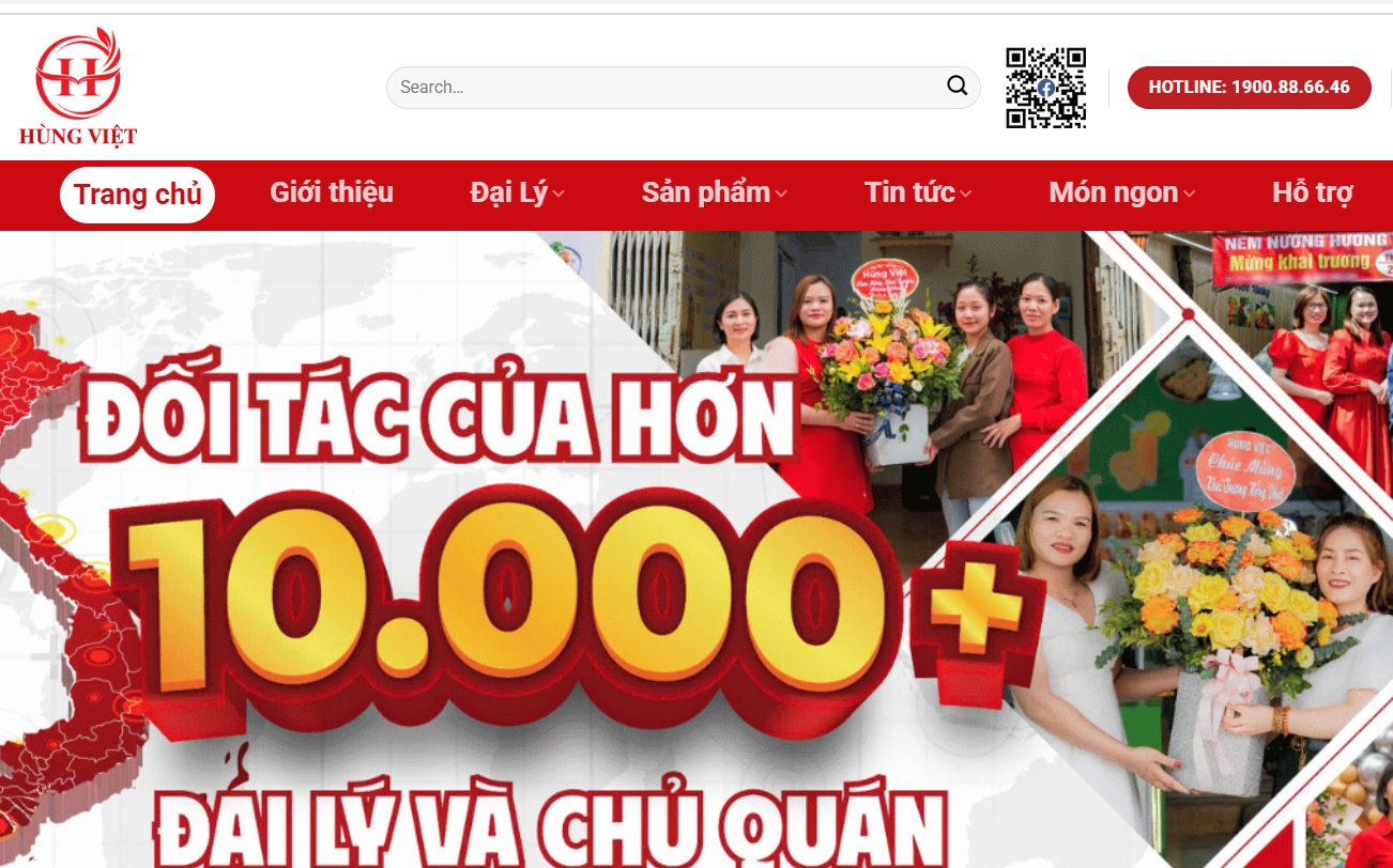 Anh chị mình truy cập vào Website của Hùng Việt để đặt sỉ.