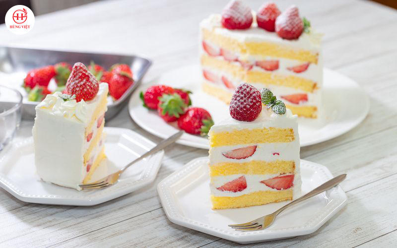 Bánh ngọt có hình thức bắt mắt.