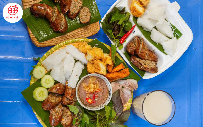 Sản phẩm dồi sụn hấp của nhà Hùng Việt