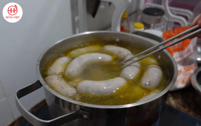 Luộc dồi và chế biến