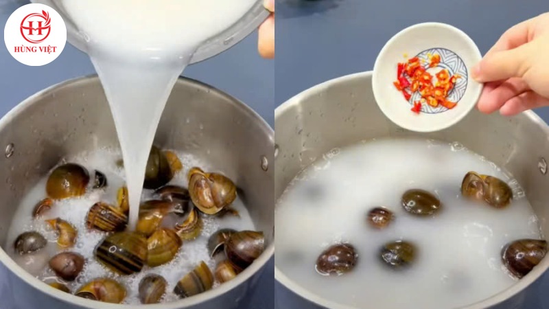 Ngâm với nước vo gạo