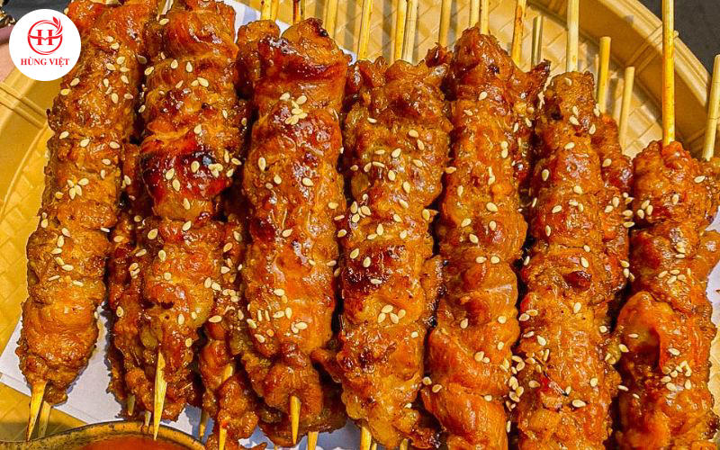 Làm thịt xiên nướng bằng nồi chiên không dầu siêu đơn giản