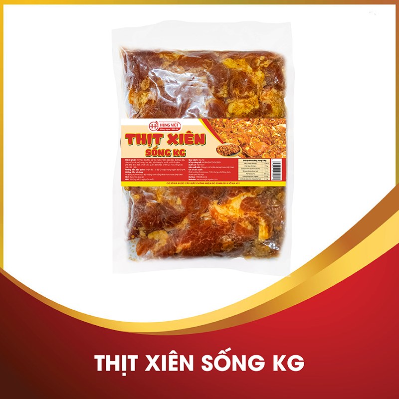 Thịt xiên sống kg