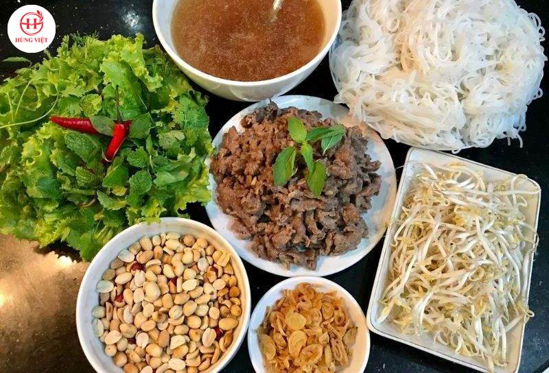 Nguyên Liệu Làm Bún Trộn