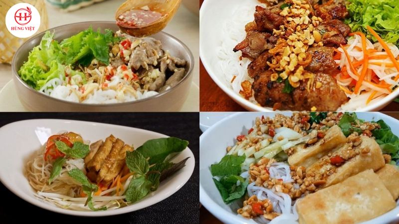 Đa dạng topping cho món bún trộn