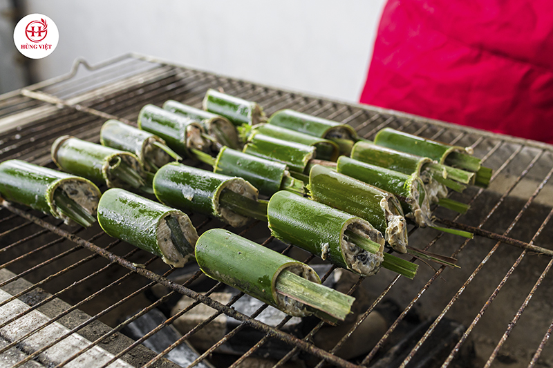 Hướng dẫn cách nướng Ốc nhồi ống lam chuẩn kinh doanh