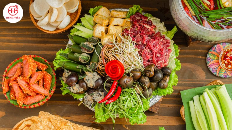 Hướng dẫn set mẹt lẩu ốc chuẩn kinh doanh