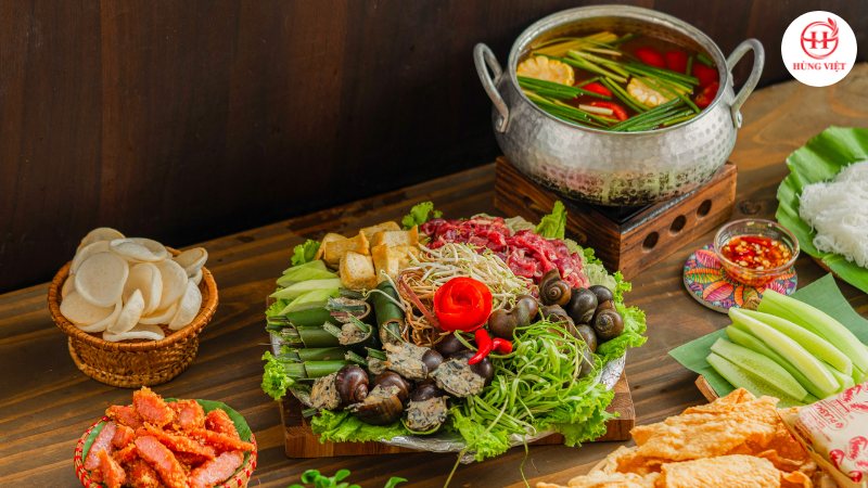 Hướng dẫn set mẹt lẩu ốc chuẩn kinh doanh