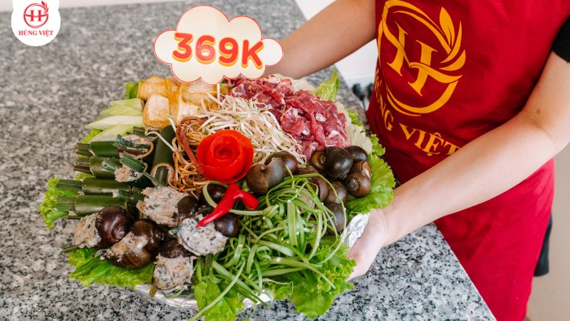 Hướng dẫn set mẹt lẩu ốc chuẩn kinh doanh
