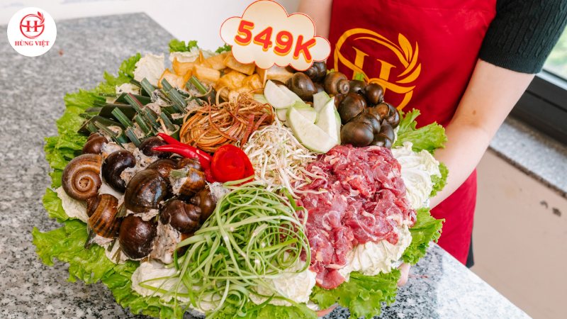 Hướng dẫn set mẹt lẩu ốc chuẩn kinh doanh