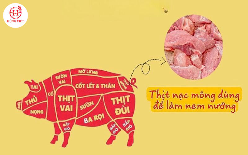 Cách nhận biết thịt nạc mông đạt chuẩn để làm nguyên liệu cho món nem